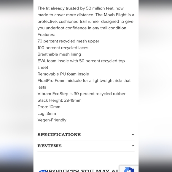 Merrell Moab Flight Sz 9.5 - Picture 9 of 9